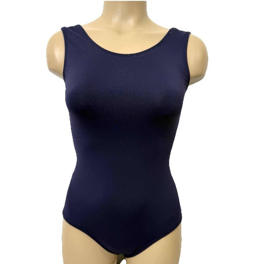 Eurotard Dancewear Leotard Bodysuit Camisole Womens size Small Navy Blue